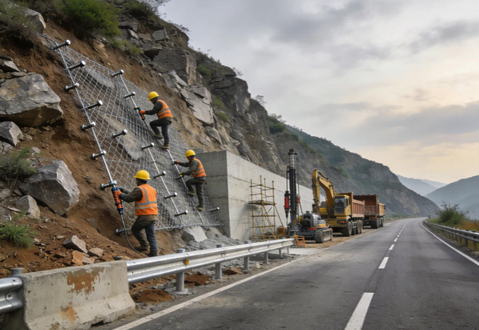 郁南公路道路护坡